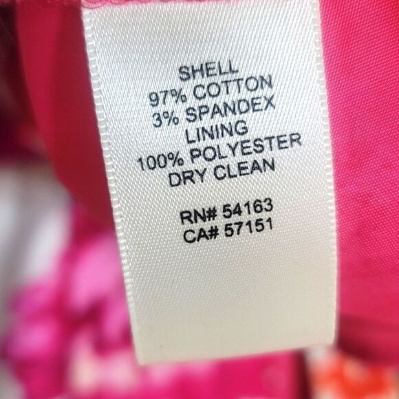 Eliza J Floral Spring Pink & White Bow Belt Scoop-Neck Dress - Picture 11 of 11